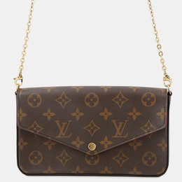 Louis Vuitton: Коричневая сумка  Pochette
