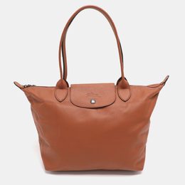 Longchamp: Сумка-шоппер  Le Pliage Cuir