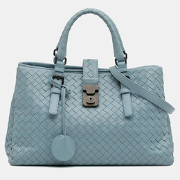 Bottega Veneta: Блакитні сумки  Intrecciato
