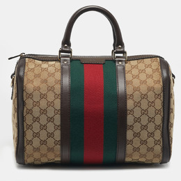 Gucci: Бежевая сумка  Web