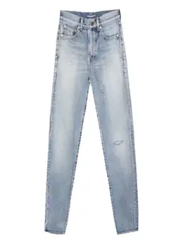 Saint Laurent: Рваные джинсы 