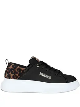 Just Cavalli: Чёрные кроссовки 