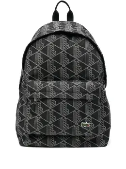 Lacoste: Чёрный рюкзак 