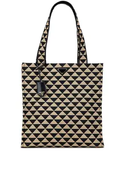 Prada Pre-Owned: Коричневая сумка-шоппер 