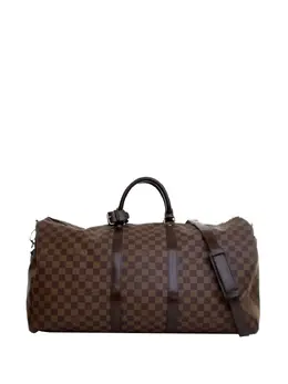 Louis Vuitton Pre-Owned: Коричневая дорожная сумка 