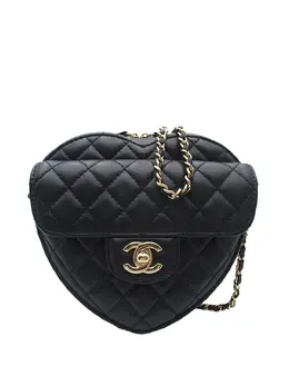 CHANEL Pre-Owned: Чёрная сумка через плечо 