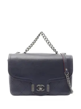 CHANEL Pre-Owned: Голубая сумка 