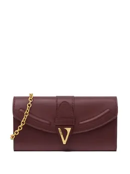 Versace: Бордовый клатч 