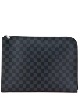 Louis Vuitton Pre-Owned: Чёрный клатч 