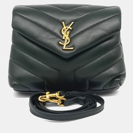 Saint Laurent Paris: Зелені сумки через плече  Monogram