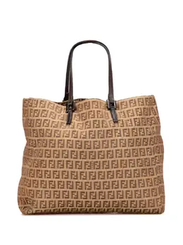 Fendi Pre-Owned: Коричневая сумка-шоппер 