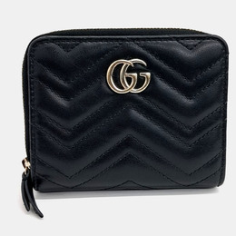 Gucci: Чёрный кошелёк  Marmont