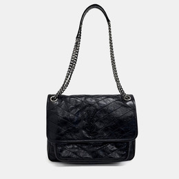 Saint Laurent Paris: Чёрная сумка  Monogram