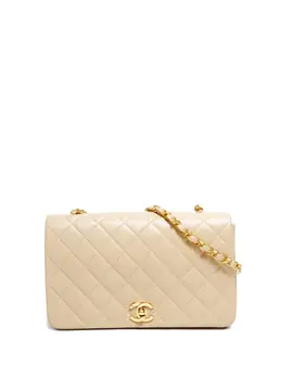 CHANEL Pre-Owned: Бежевая сумка 