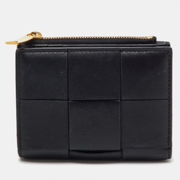 Bottega Veneta: Чорні гаманці  Cassette