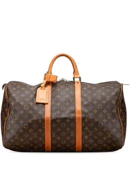 Louis Vuitton Pre-Owned: Коричневая дорожная сумка 