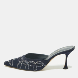 Manolo Blahnik: Сині сабо 