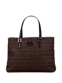 Fendi Pre-Owned: Коричневая сумка-шоппер 