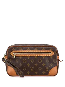 Louis Vuitton Pre-Owned: Коричневый клатч 