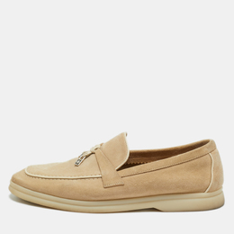 Loro Piana: Бежевые лоферы 
