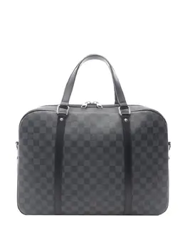 Louis Vuitton Pre-Owned: Чёрная дорожная сумка 