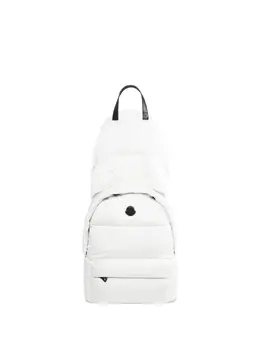 Moncler: Белый рюкзак 