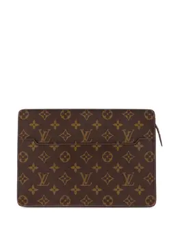 Louis Vuitton Pre-Owned: Коричневый клатч 