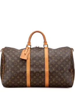 Louis Vuitton Pre-Owned: Коричневая дорожная сумка 