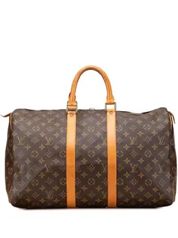 Louis Vuitton Pre-Owned: Коричневая дорожная сумка 