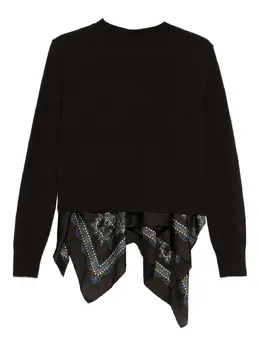 sacai: Свитер с принтом 