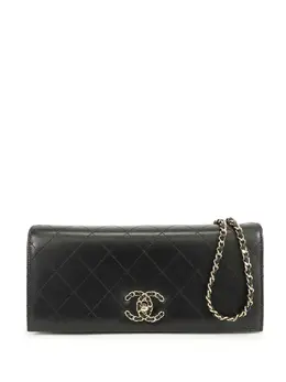 CHANEL Pre-Owned: Чёрный клатч 