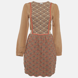 M Missoni: Коричневое платье 
