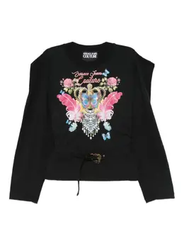 Versace Jeans Couture: Топ с длинным рукавом 