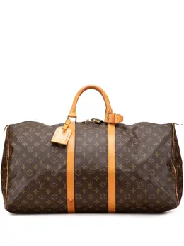 Louis Vuitton Pre-Owned: Коричневая дорожная сумка 