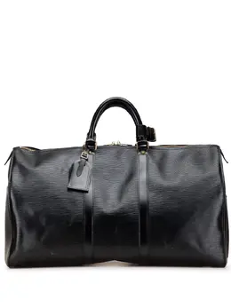 Louis Vuitton Pre-Owned: Чёрная дорожная сумка 
