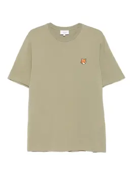 Maison Kitsuné: Зелёная футболка 