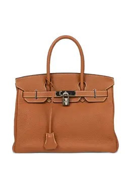 Hermès Pre-Owned: Коричневая сумка-шоппер 