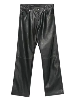 MM6 Maison Margiela: Кожаные брюки 