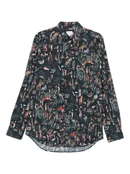 Paul Smith: Рубашка с животным принтом 