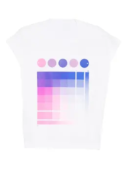 Pleats Please Issey Miyake: Футболка с принтом 
