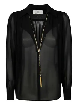 Elisabetta Franchi: Чёрная рубашка 