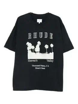 RHUDE: Футболка с принтом 