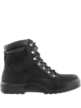 Timberland: Чёрные ботинки 
