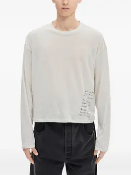 Ann Demeulemeester: Футболка с длинным рукавом 