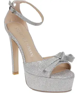 Stuart Weitzman: Серебристые сандалии 
