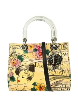 Christian Dior Pre-Owned: Сумка с растительным принтом 