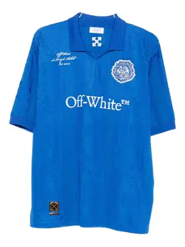 Off-White: Поло с воротником 