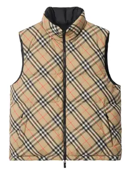 Burberry: Чёрный жилет 