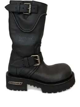 Balenciaga: Чёрные ботинки 