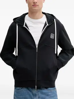 Armani Exchange: Чёрная толстовка 